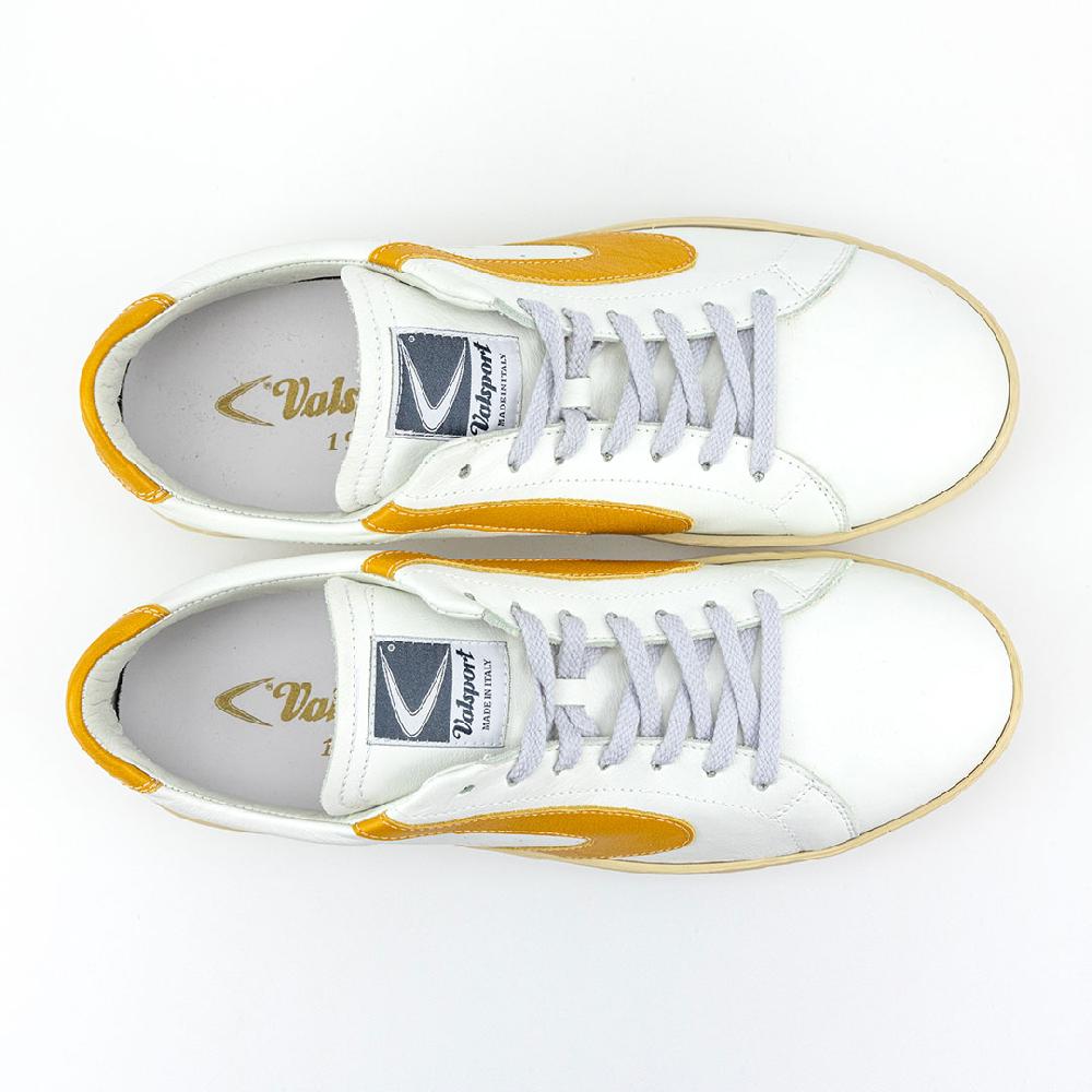 Valsport Tournament Classic Leather Bianco Senape Shopping Online