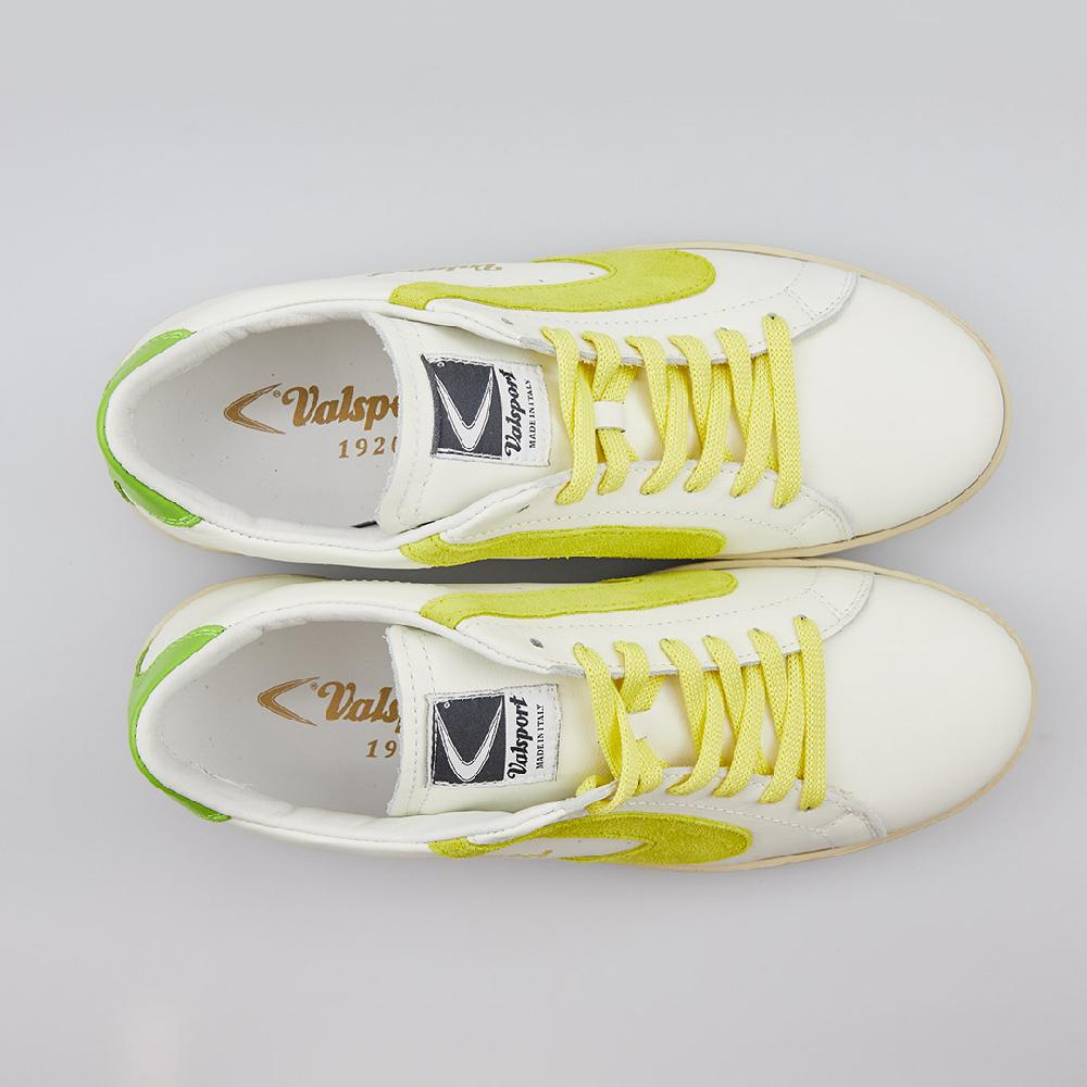 Valsport Tournament Mix Leather Suede Bianco Limone Lime Sconto