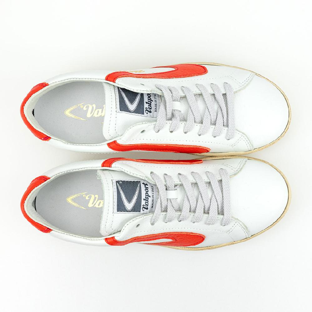 Valsport Tournament Classic Leather Bianco Vermiglio Qualità Garantita