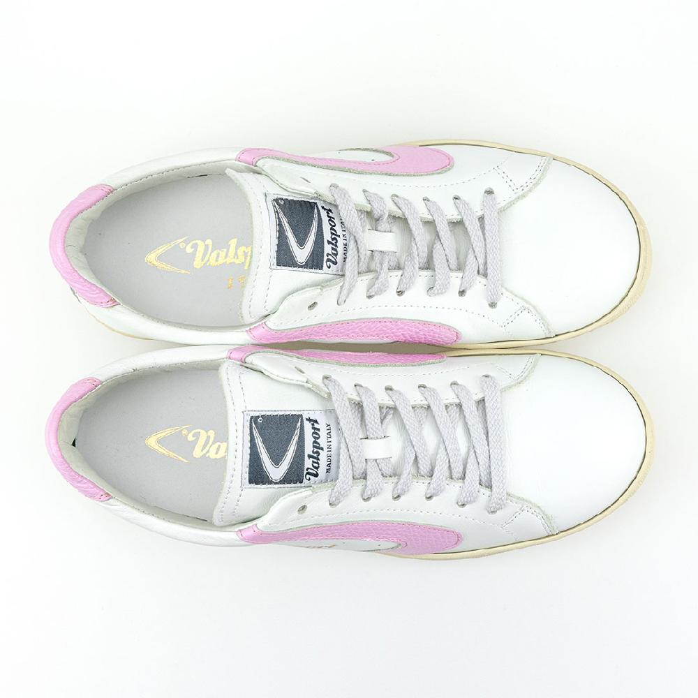 Valsport Tournament Classic Leather Bianco Rosa Prezzo Ridotto