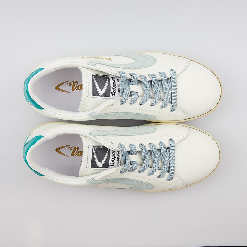 Valsport Tournament Mix Leather Suede Bianco Turquoise Carinzia Sconto