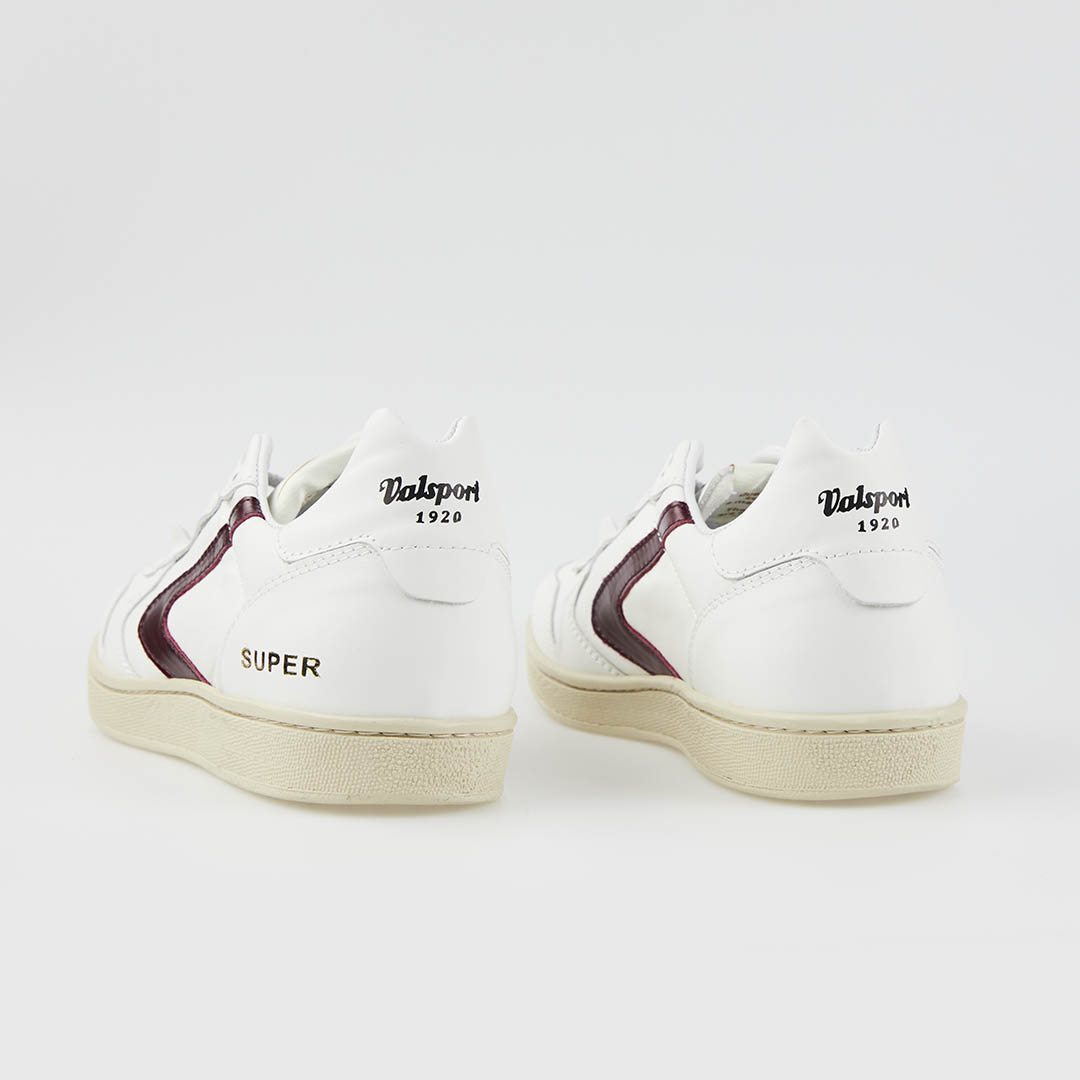 Valsport Super Pelle Bianco Bordeaux Vendita