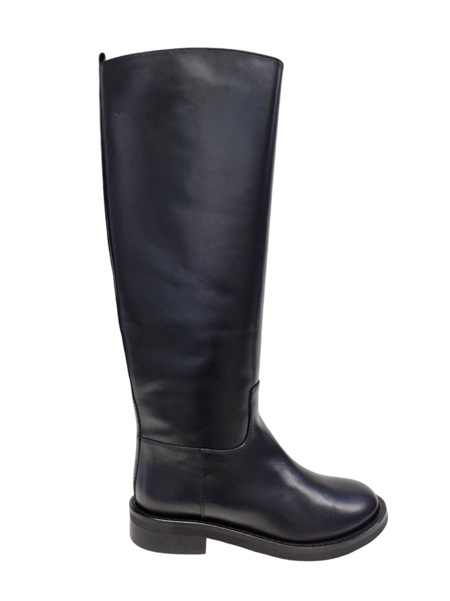 Via Roma 15 Stivale biker pelle nera NO zeppa 4214 - Via Roma 15 Via Roma 15 Stivale biker pelle nera NO zeppa 4214 - Via Roma 15