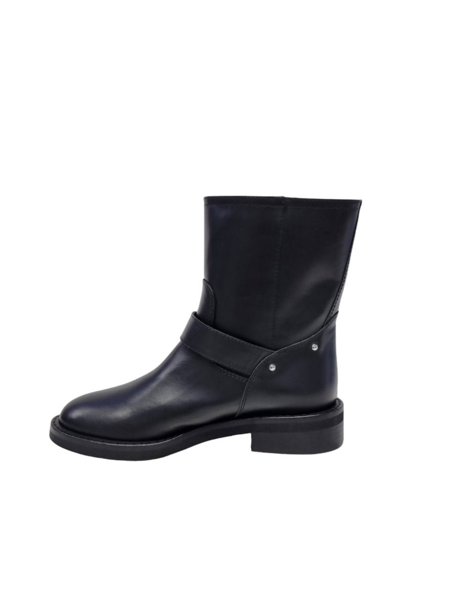 Via Roma 15 Biker V e fibbie pelle nera 4218 - Via Roma 15 Offerta