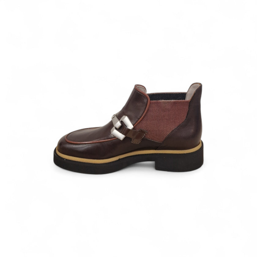 Viola Ricci Alice - Stivaletto beatles pelle cioccolato - rhum Convenienza