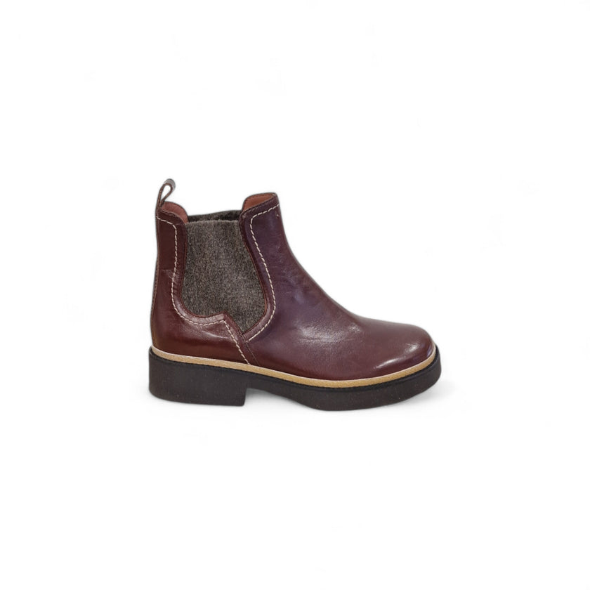 Viola Ricci Alice - Stivaletto beatles pelle mogano Economico