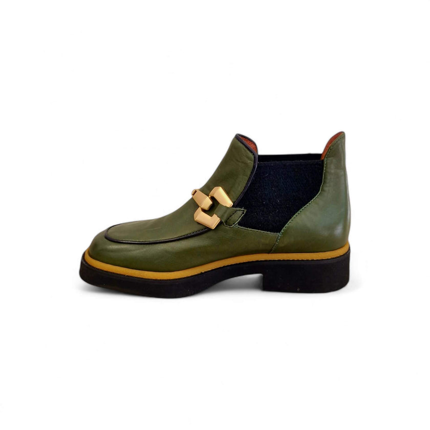 Viola Ricci Alice - Stivaletto beatles pelle verde Online