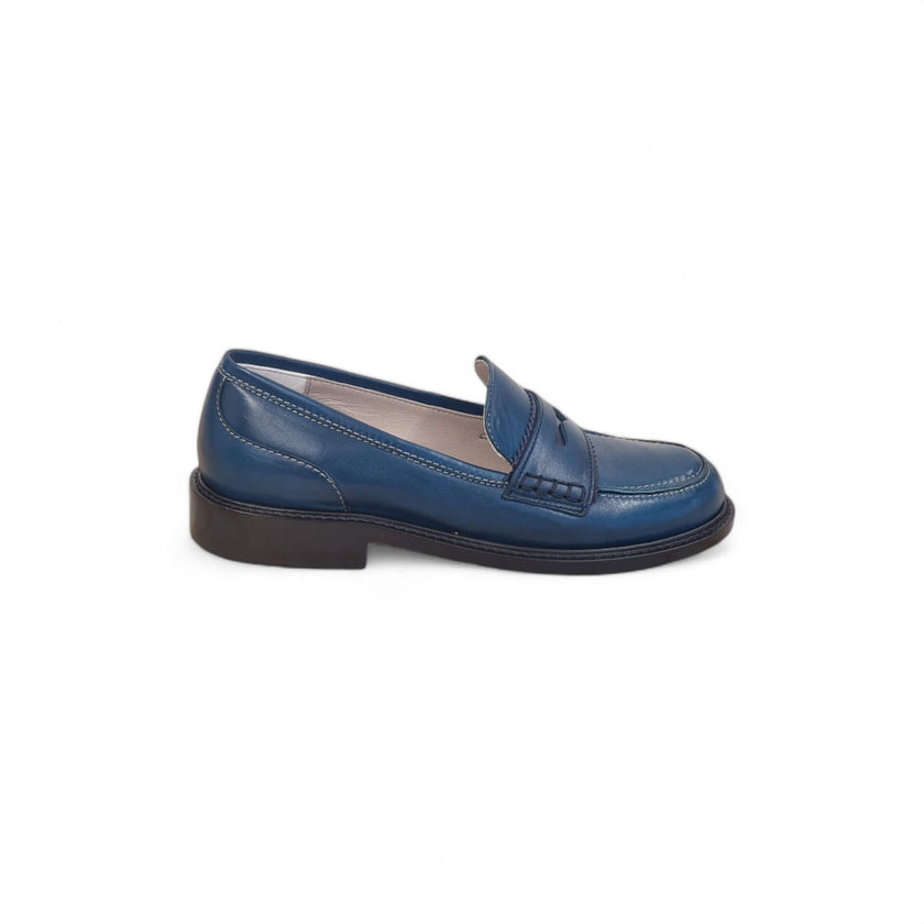 Viola Ricci Gaia - Mocassino nappa glove bleu' - basic Saldi