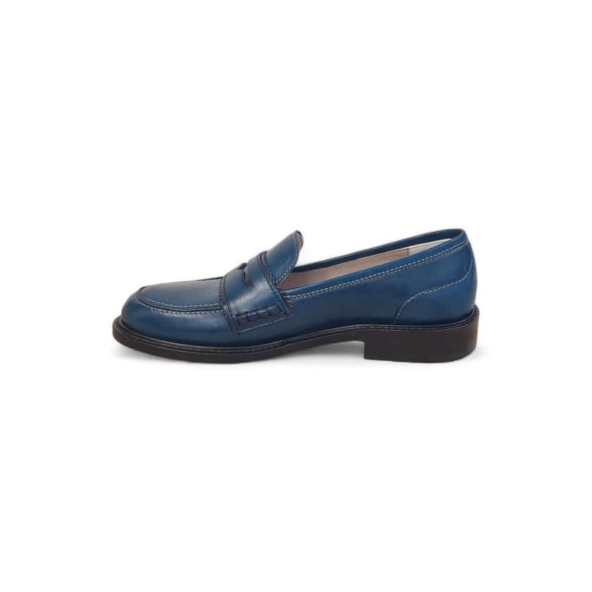 Viola Ricci Gaia - Mocassino nappa glove bleu' - basic Saldi