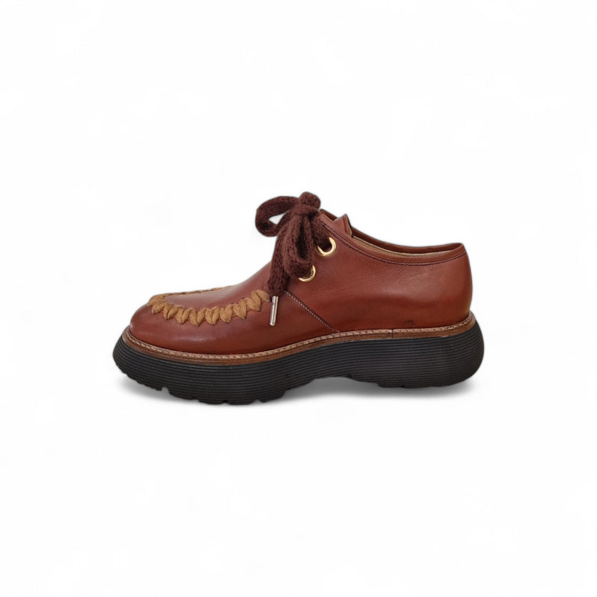 Viola Ricci Gio - Scarpa allacciata rhum In Linea