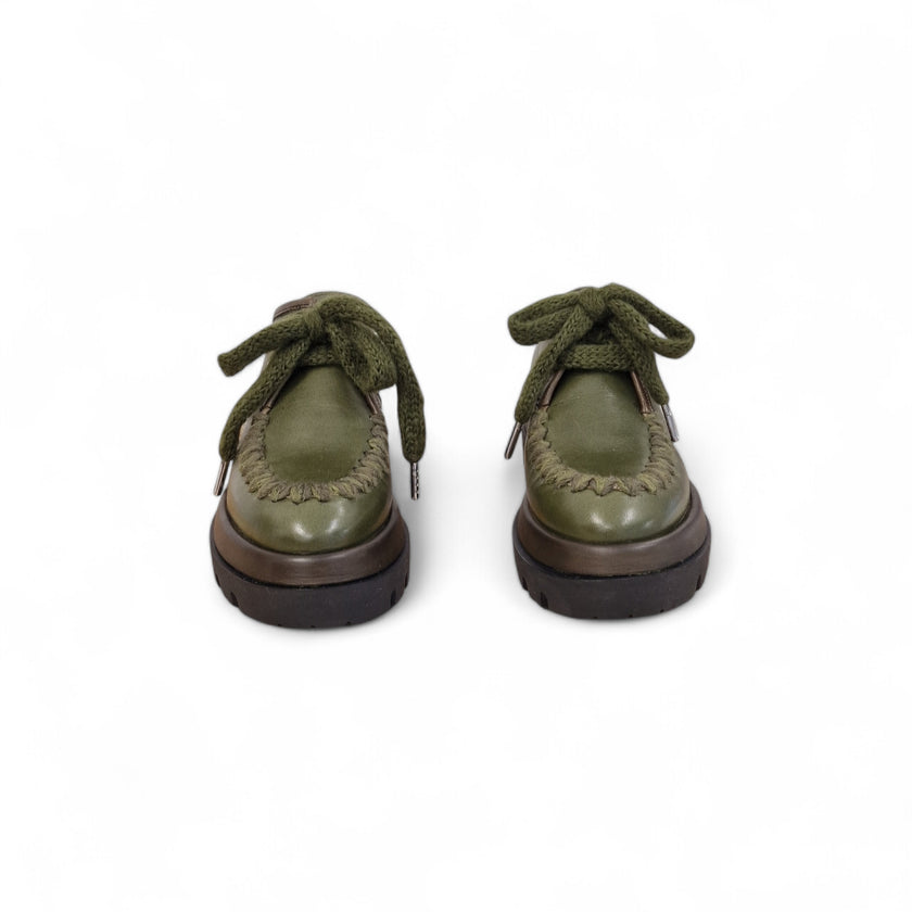Viola Ricci Gio - Scarpa allacciata verde Nuovo
