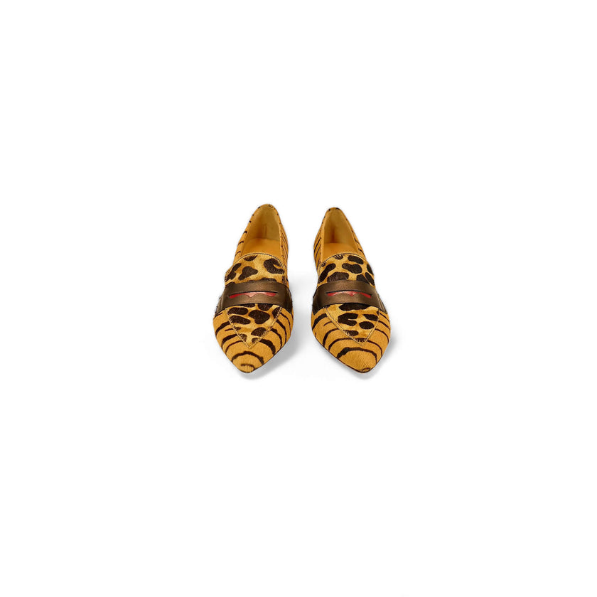 Viola Ricci Linda - mocassino maculato animalier Pezzi Unici