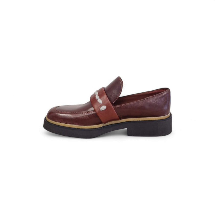 Viola Ricci Alice - Mocassino pelle mogano - rhum Novità