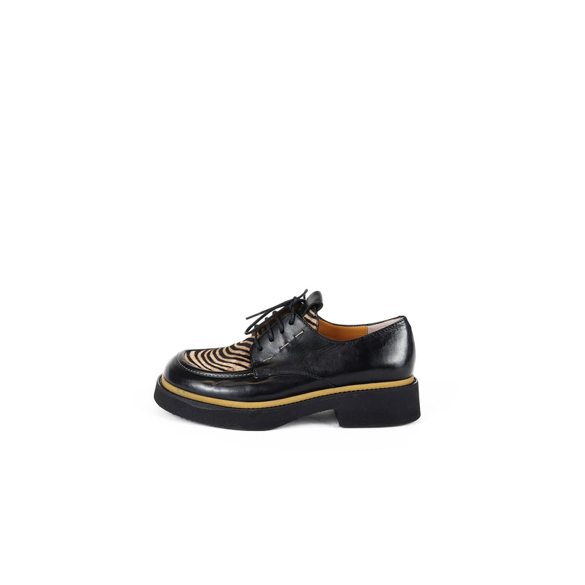Viola Ricci Alice - Scarpa allacciata Nera Sconto