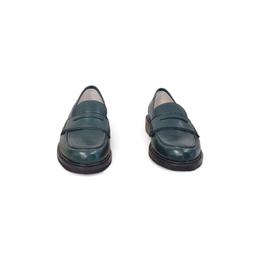 Viola Ricci Gaia - Mocassino nappa glove verde - basic Saldi Di Fabbrica