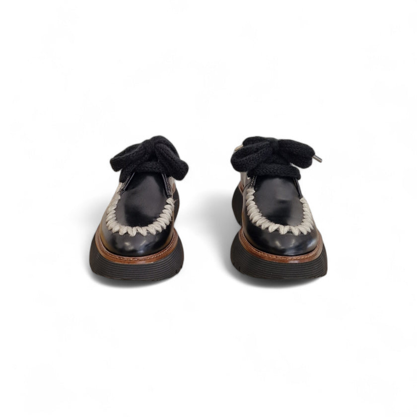 Viola Ricci Gio - Scarpa allacciata nera Moda