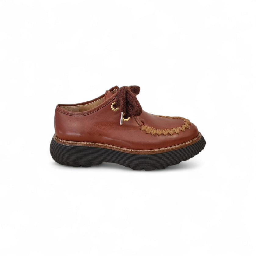 Viola Ricci Gio - Scarpa allacciata rhum Italia