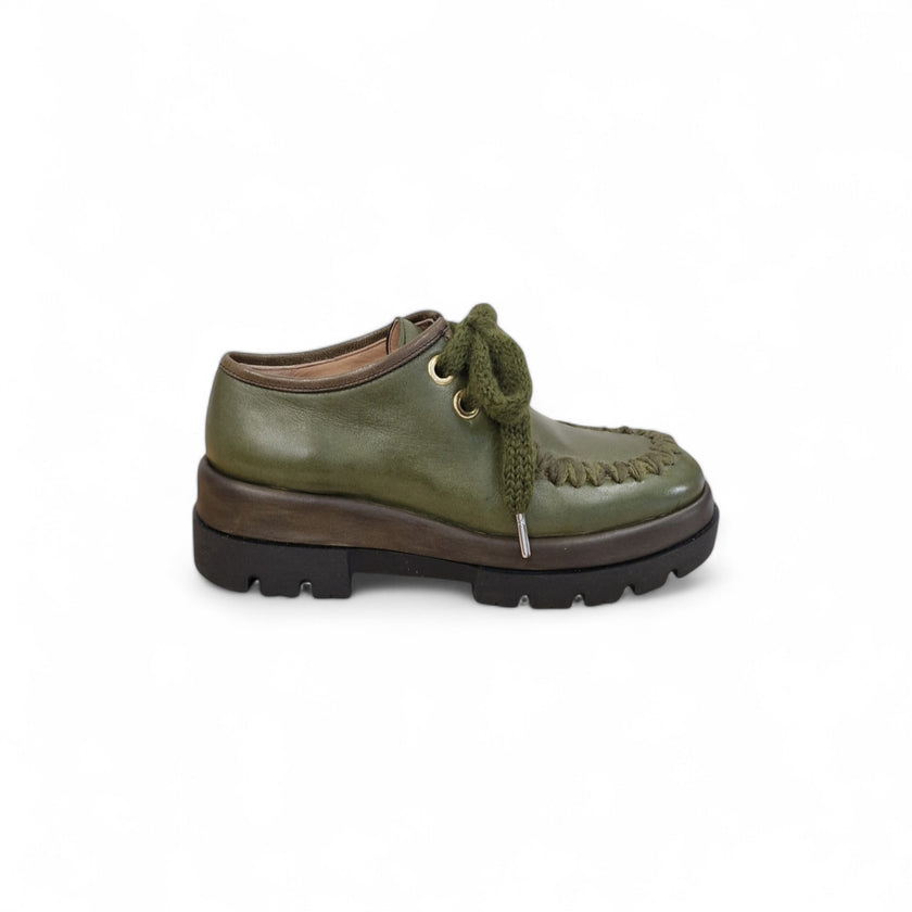 Viola Ricci Gio - Scarpa allacciata verde 2025