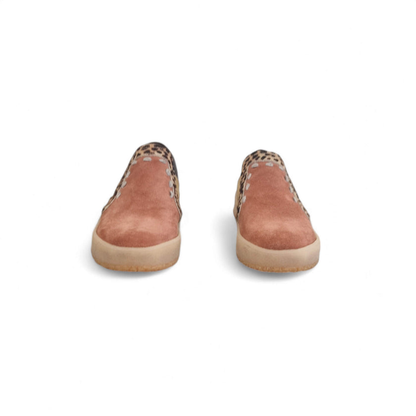 Viola Ricci Regina - slip on in pelle rosa antico animalier - smith Promozione