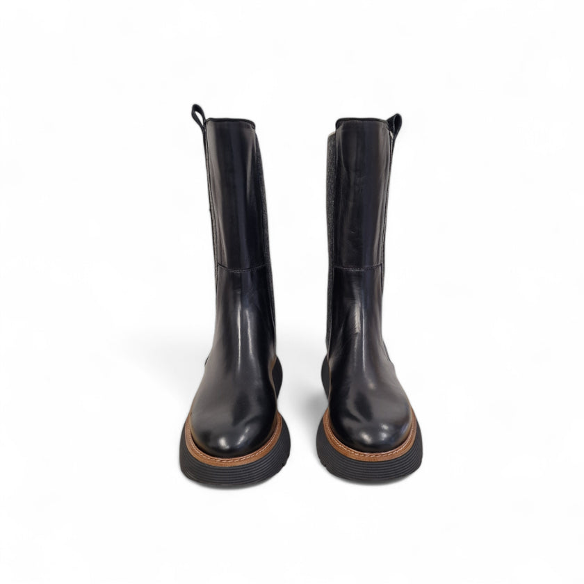 Viola Ricci Gio - Stivale in pelle Nero - Kombat Offerte