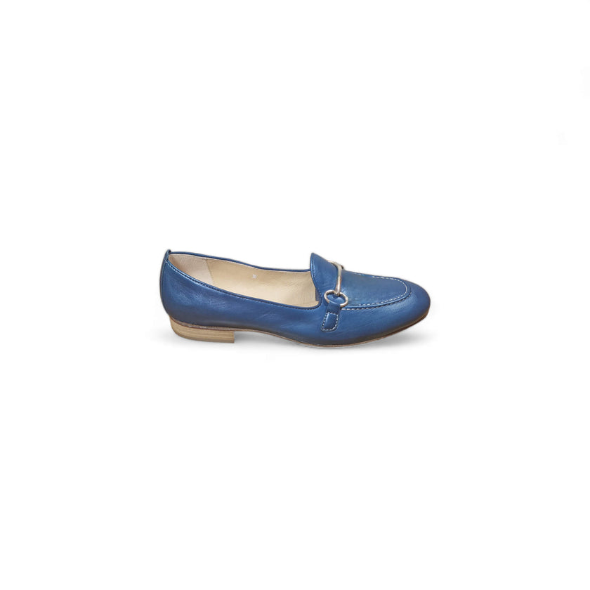 Viola Ricci Zil - slip on pelle bleu' navy Italia