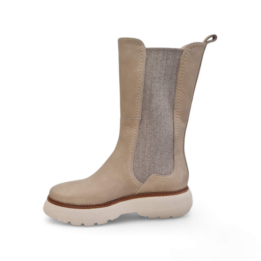 Viola Ricci Sally - Stivale in pelle beige Convenienza