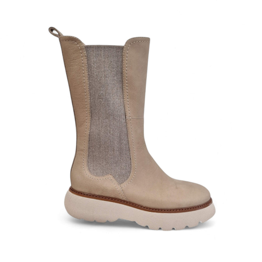 Viola Ricci Sally - Stivale in pelle beige Convenienza