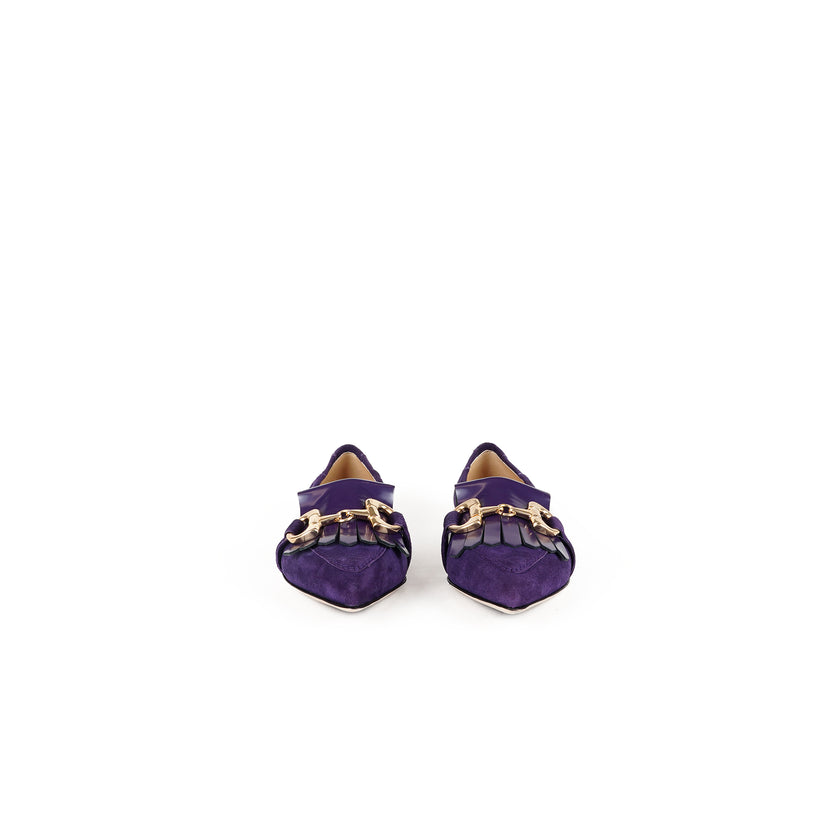 Viola Ricci Venus - Mocassino in camoscio Viola Sconto