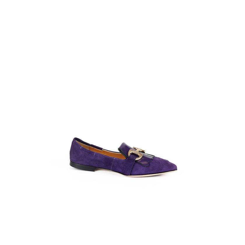 Viola Ricci Venus - Mocassino in camoscio Viola Sconto