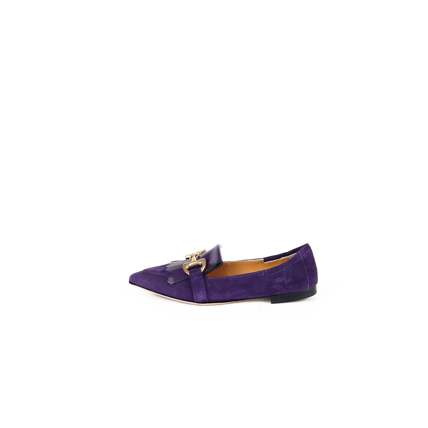 Viola Ricci Venus - Mocassino in camoscio Viola Sconto