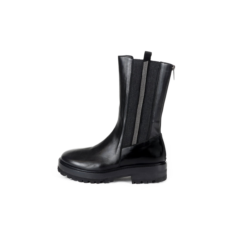 Viola Ricci Sally - Stivale in pelle Nero Offerta
