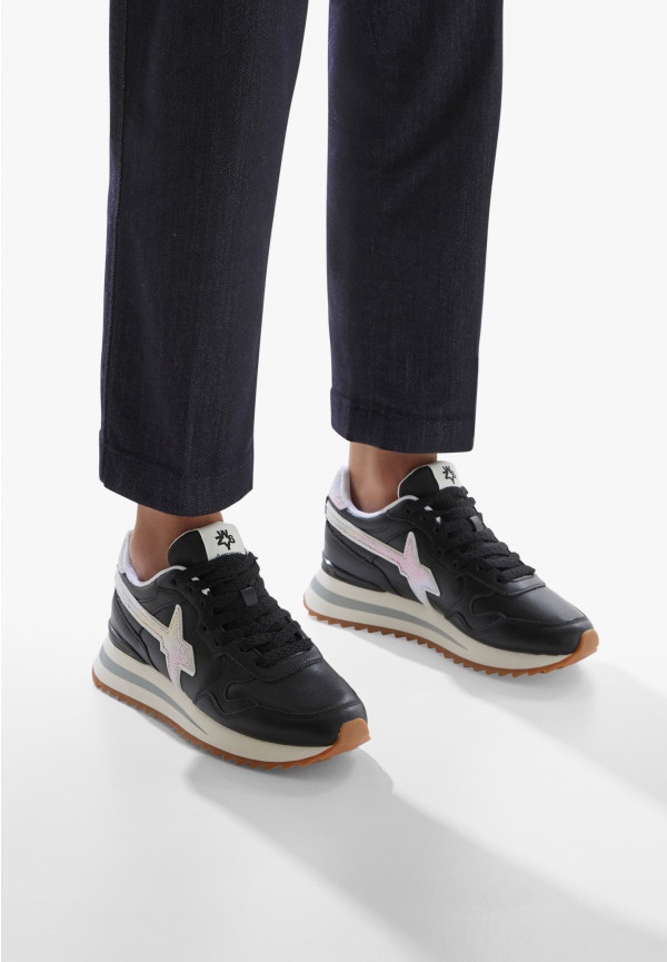 W6yz Sneakers in pelle Nero -YAK-W Sconto