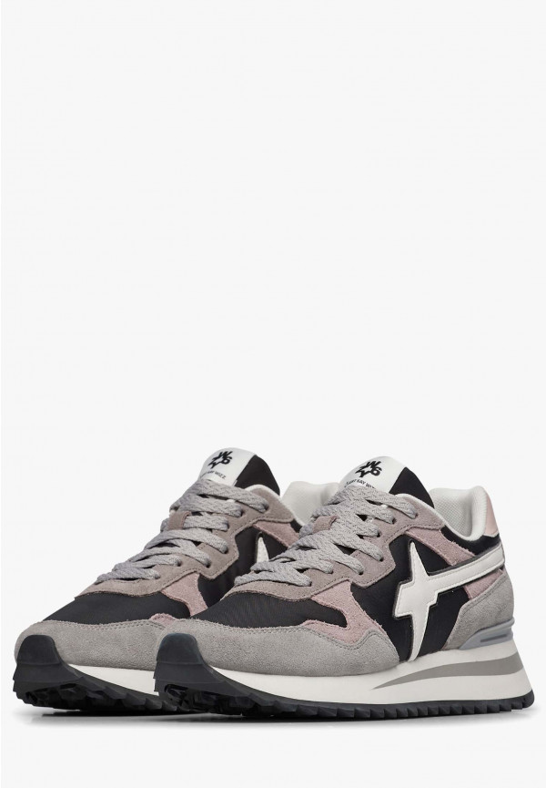 W6yz Sneakers in tessuto tecnico e suede Grigio -YAK-W In Vendita