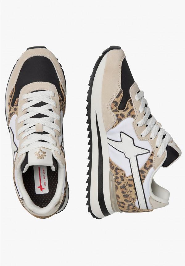 W6yz Sneakers in tessuto tecnico e suede Bianco-Grigio -YAK-W Vendita Calda