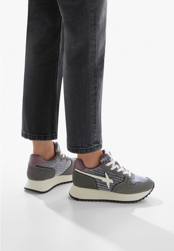 W6yz Sneakers in pelle e suede Antracite -JET-W I Più Venduti