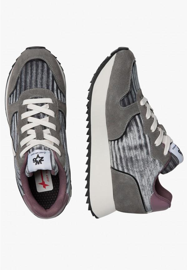 W6yz Sneakers in pelle e suede Antracite -JET-W I Più Venduti