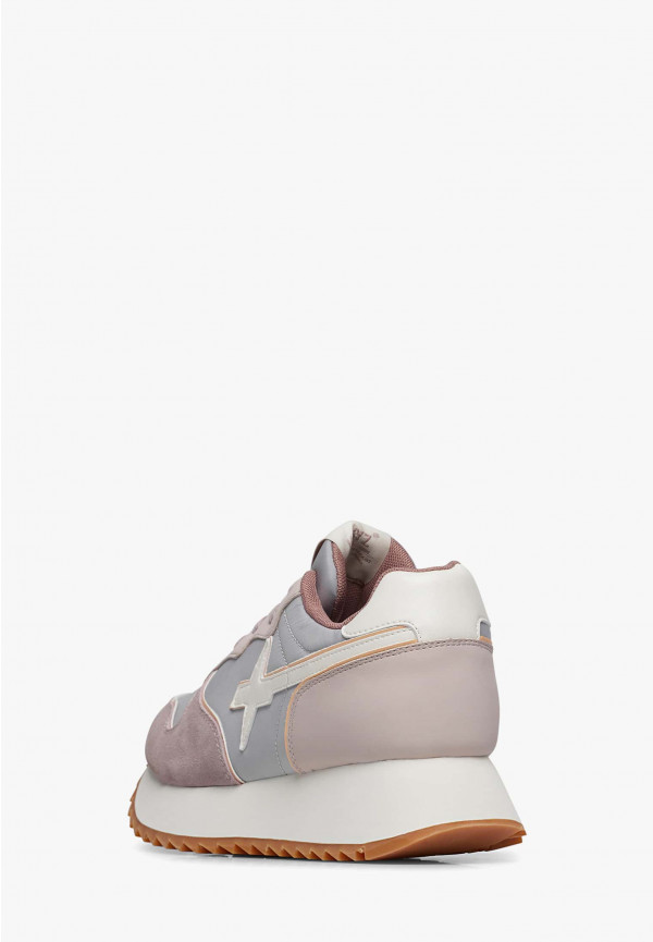W6yz Sneakers in suede e tessuto tecnico Rosa -JET-W Vendite Flash