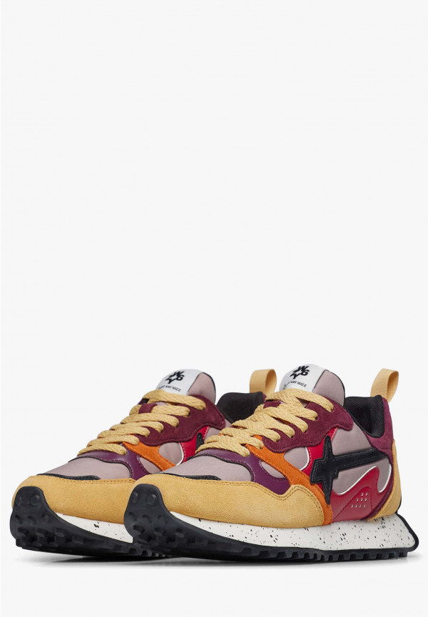 W6yz Sneakers in suede e tessuto tecnico Rosso -LOOP-W 2025