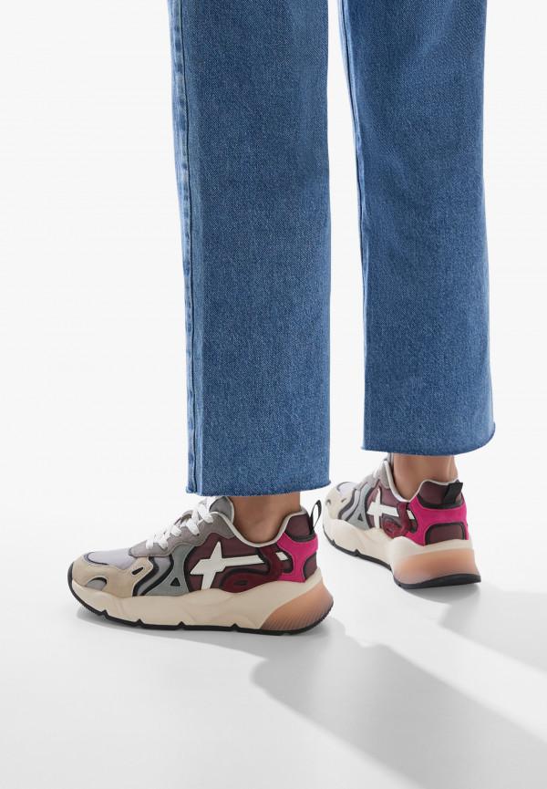 W6yz Sneakers in suede e tessuto tecnico Grigio -SARAH-W 2025