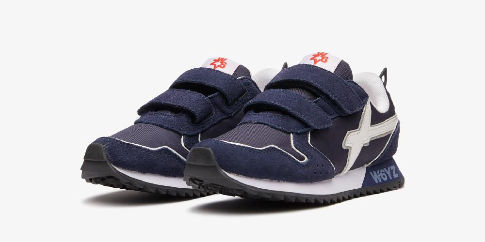 W6yz Sneakers con dettagli argentati Blu -JET VL-J Qualità Garantita