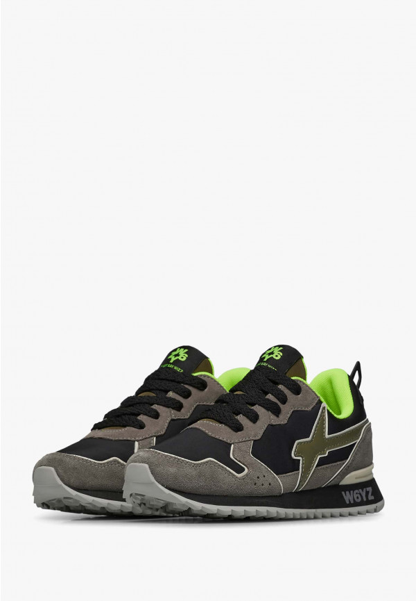 W6yz Sneakers in tessuto tecnico e suede Antracite -JET-J Shopping Online