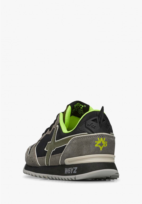 W6yz Sneakers in tessuto tecnico e suede Antracite -JET-J Shopping Online