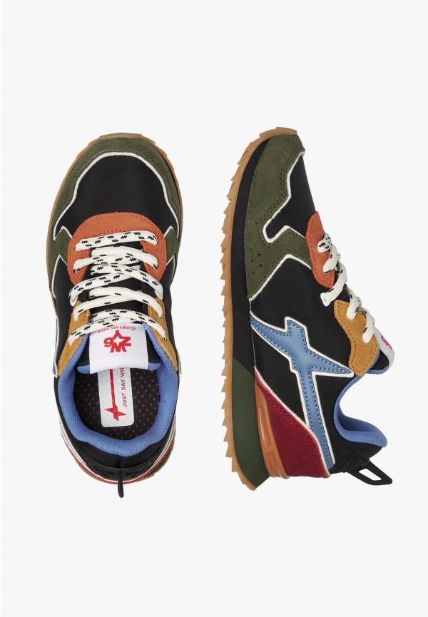 W6yz Sneakers in tessuto tecnico e suede Militare -JET-J Prezzo Ridotto