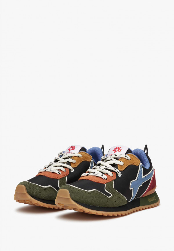 W6yz Sneakers in tessuto tecnico e suede Militare -JET-J Prezzo Ridotto