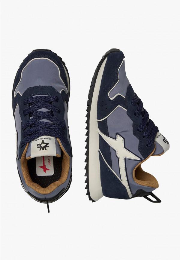 W6yz Sneakers in tessuto tecnico e suede Navy -JET-J Sottocosto