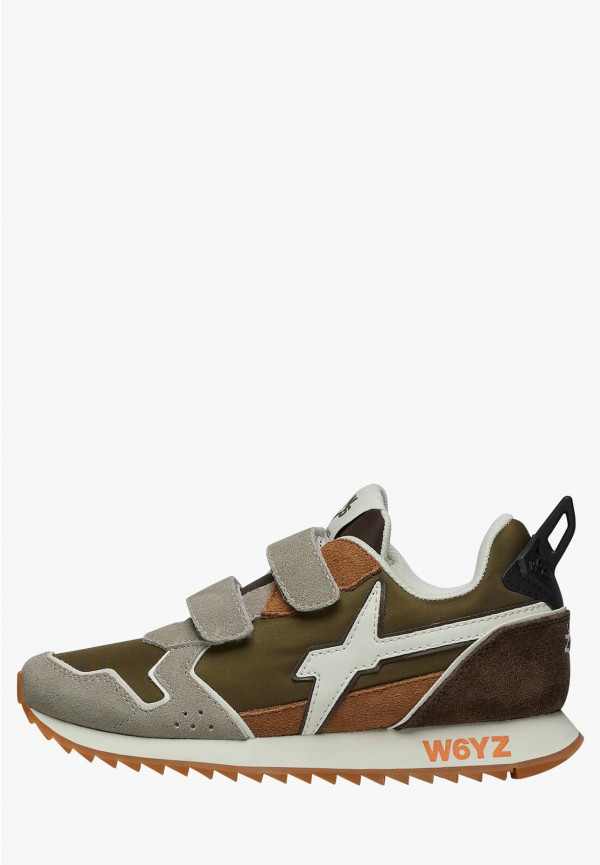 W6yz Sneakers in tessuto tecnico e suede Tortora -JET VL-J Convenienza