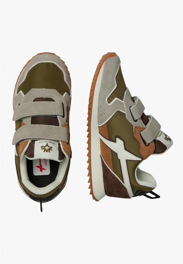 W6yz Sneakers in tessuto tecnico e suede Tortora -JET VL-J Convenienza