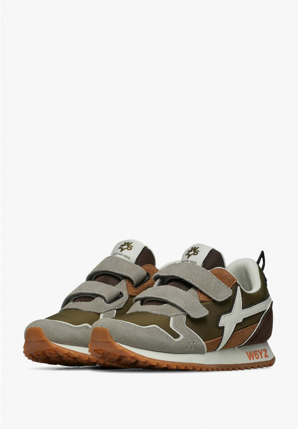 W6yz Sneakers in tessuto tecnico e suede Tortora -JET VL-J Convenienza