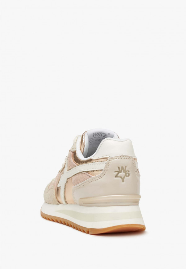 W6yz Sneakers in suede e tessuto tecnico Beige -YAK-J Novità