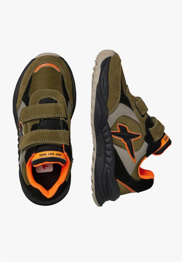 W6yz Sneakers in suede e tessuto tecnico Militare -CHEWINGUM JUNIOR VL Offerta